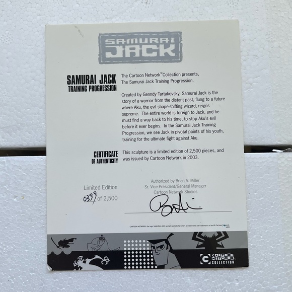 Cartoon Network Samurai Jack Training Progression Statue Maquette Fig 399/2500 - Picture 7 of 13